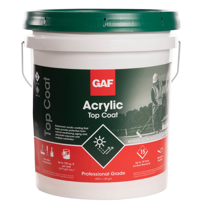 GAF Acrylic Top Coat (Formally Roof Mate™ Top Coat)