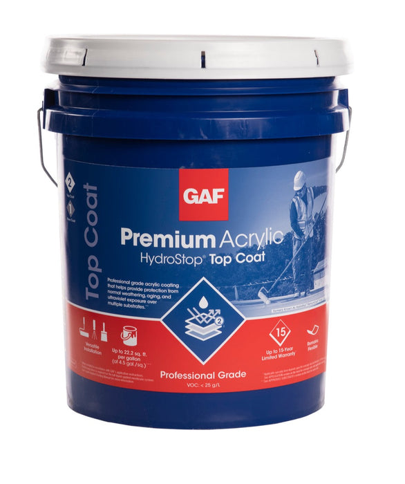 GAF Premium Acrylic HydroStop®Top Coat (Formally HydroStop® FinishCoat)